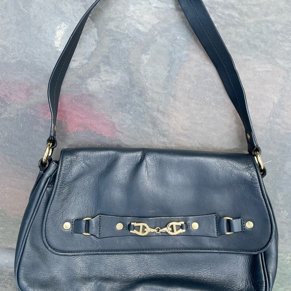 VINTAGE BLUE HANDBAG - Picture 3 of 16